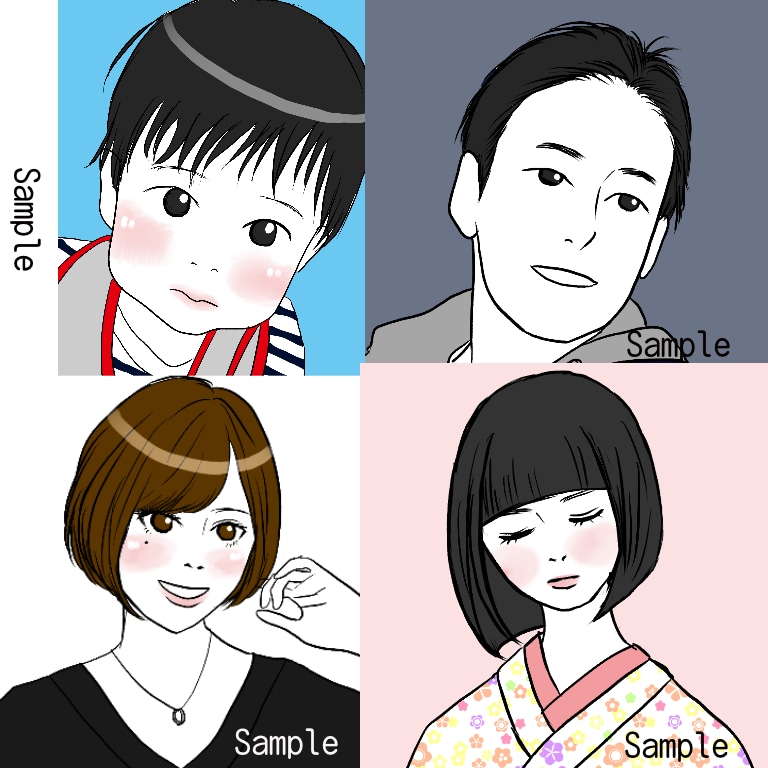 より上を目指すあなただけのビジネスアイコン作ります ビジネス用のブログやSNS、名刺用の似顔絵アイコン作ります イメージ6