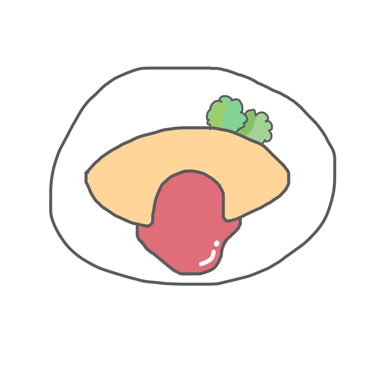 即日納品！格安ゆる〜い食べ物イラストを描きます メニューやPOP、アイコンなどに イメージ2