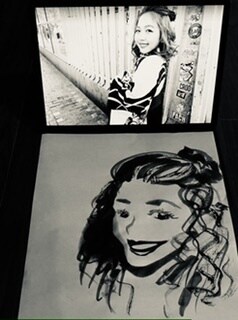 アイコン用にがお絵やイラストを水墨画でお描きします 水墨画で個性的なにがお絵やお好きなイラストをオーダーメイド イメージ1