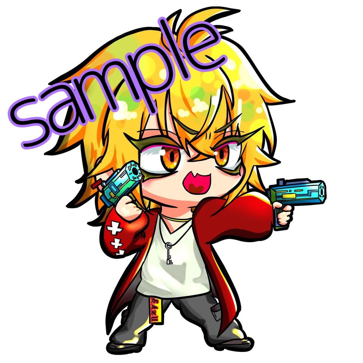 ポップでかわいいミニキャラを作成します 【デフォルメ】商用利用OK！ただいま表情差分無料！ イメージ7