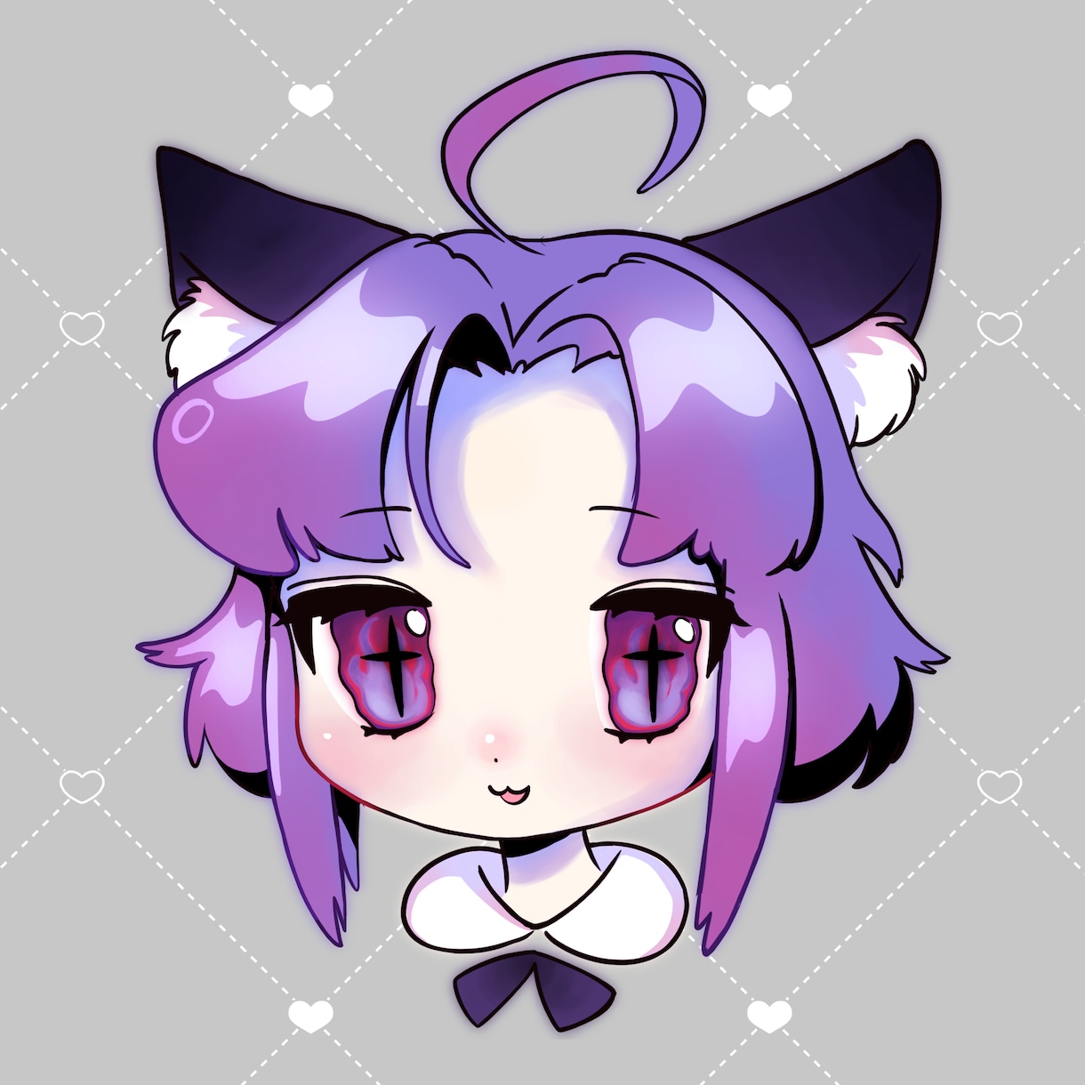 個性抜群！❤︎可愛いデフォルメアイコン描きます ✝️派手な色彩とちょっぴり闇を感じる可愛さ✝️ イメージ2