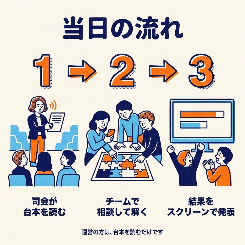 社内研修・チームビルディング用の謎解きを作ります 社訓や商品名を答えにできます｜対面・オンラインOK イメージ3