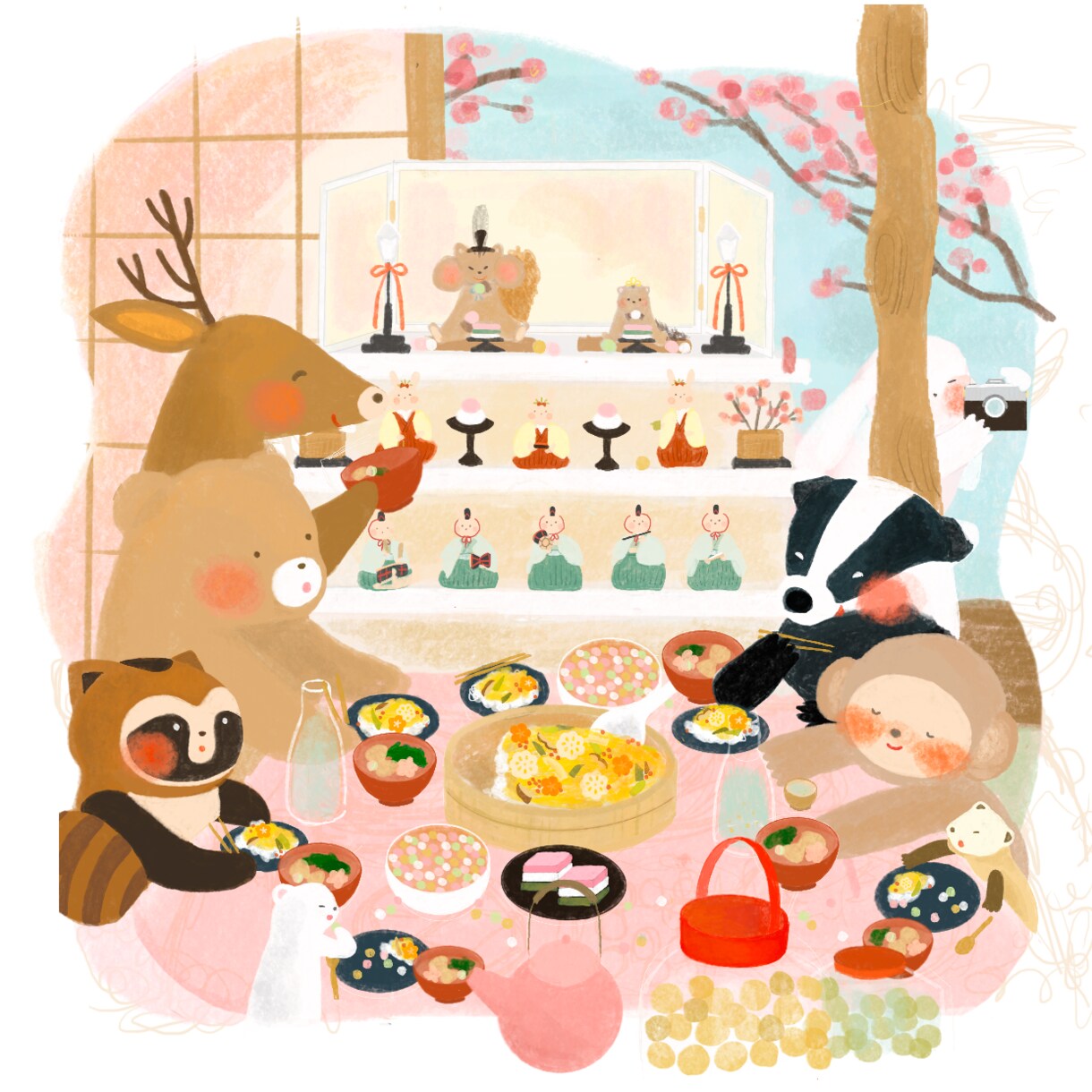 絵本のような見応えのあるイラスト描きます 細かい表現や鮮やかな色合いでイラストを制作します。 イメージ3