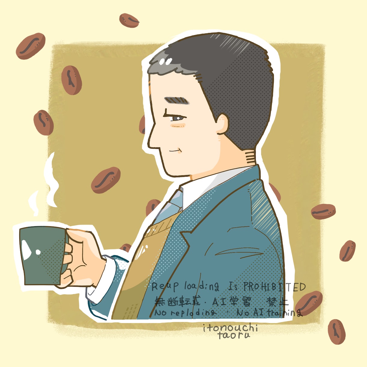 イメージ似顔絵作成します お好きなポーズのイメージ似顔絵を作成します。 イメージ1