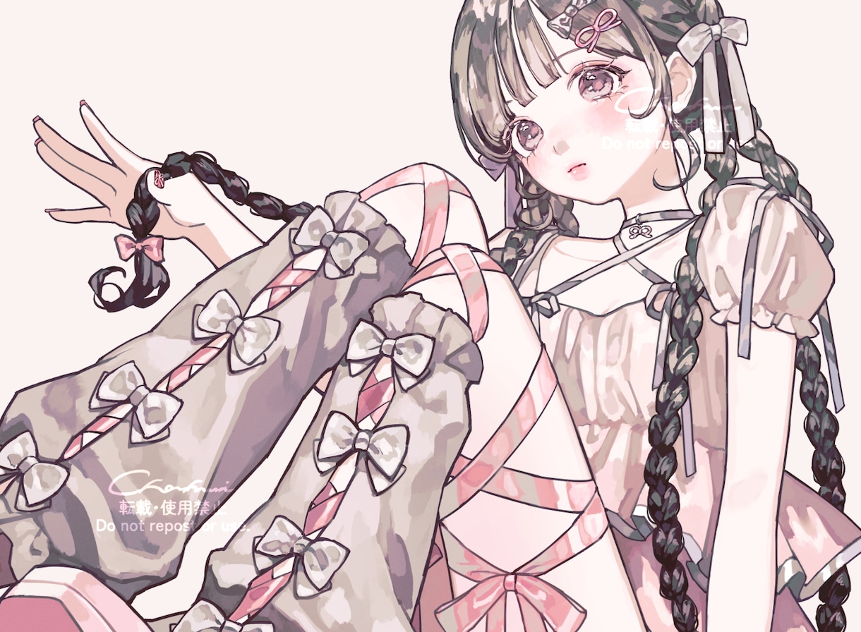 可愛らしい女の子の厚塗りイラストを描きます アイコン、サムネ、MV用等々お気軽にご相談ください！ イメージ1