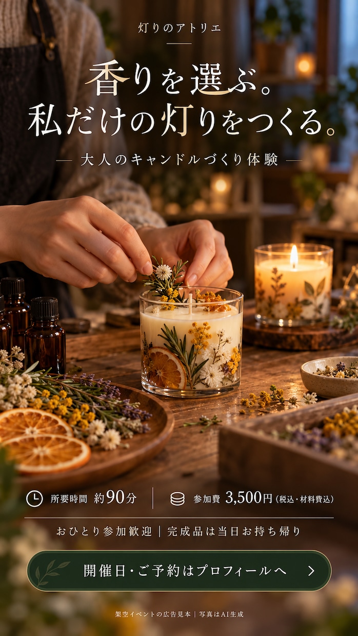 店舗・イベントの告知画像を1枚制作します 原稿・写真支給で3,000円／修正2回・画像納品 イメージ2