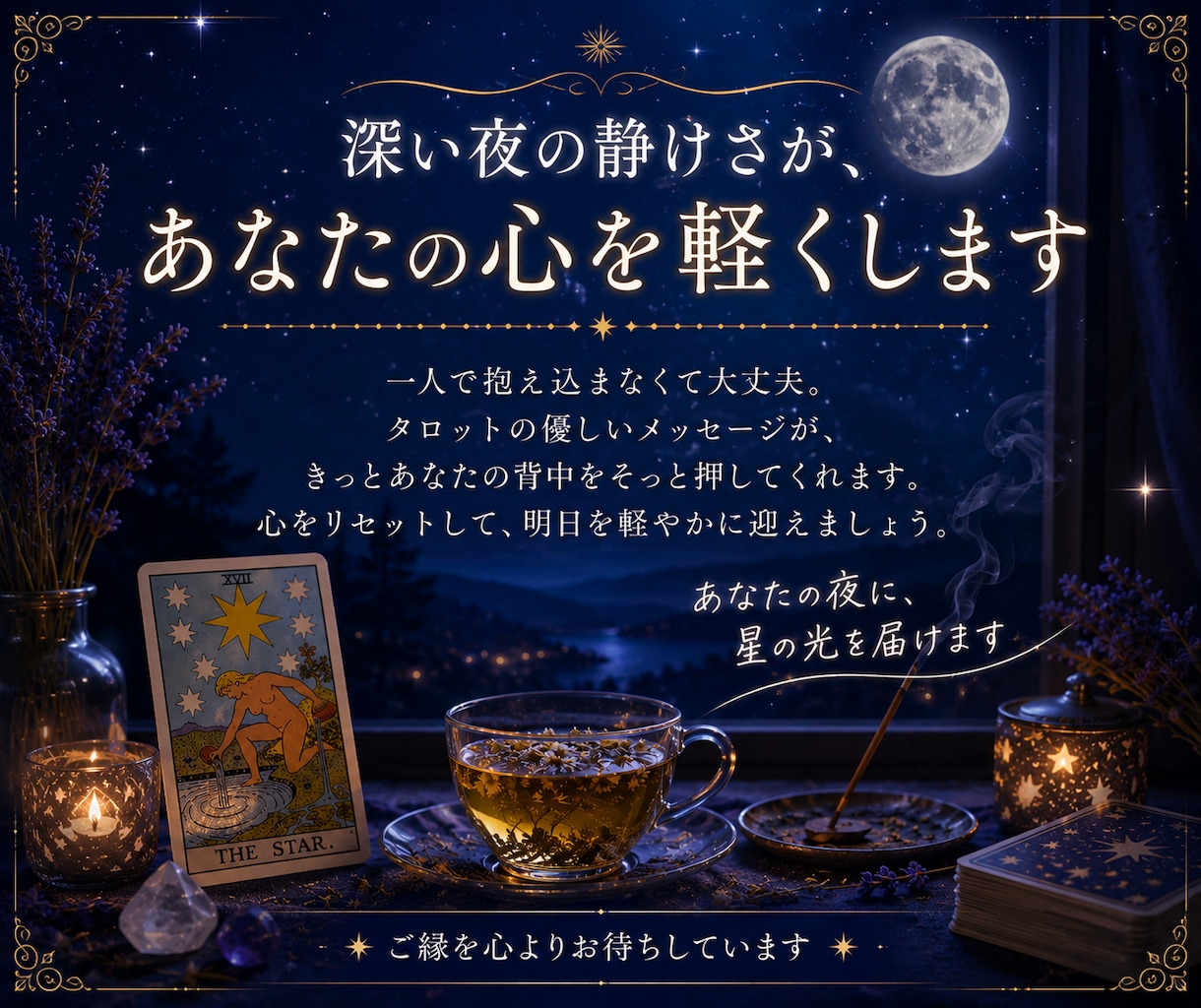 23時のタロット✨今日の不安やモヤモヤを解消します 夜の愚痴やお悩みをデトックス✨明日をポジティブに迎えましょう イメージ3
