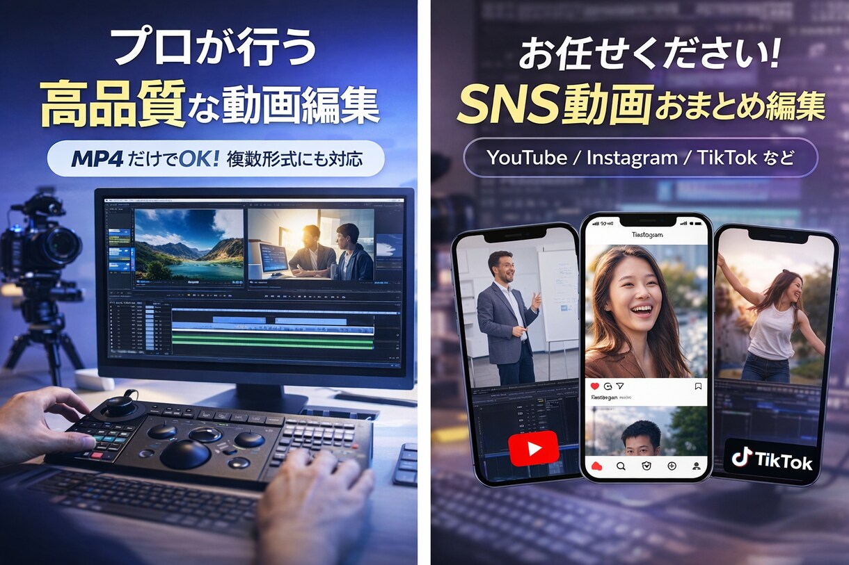 PR動画やSNS用動画編集します 丸投げOK！なんでも作ります！ イメージ1