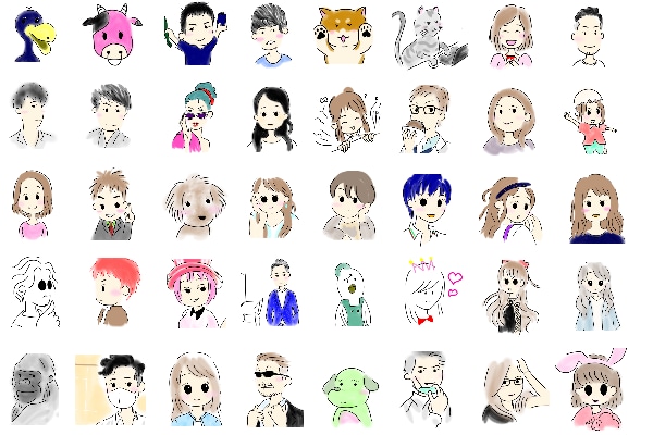 Twitter向けゆるゆるアイコン描きます 印象はアイコンが55％！アイコンを制する者がSNSを制す イメージ1