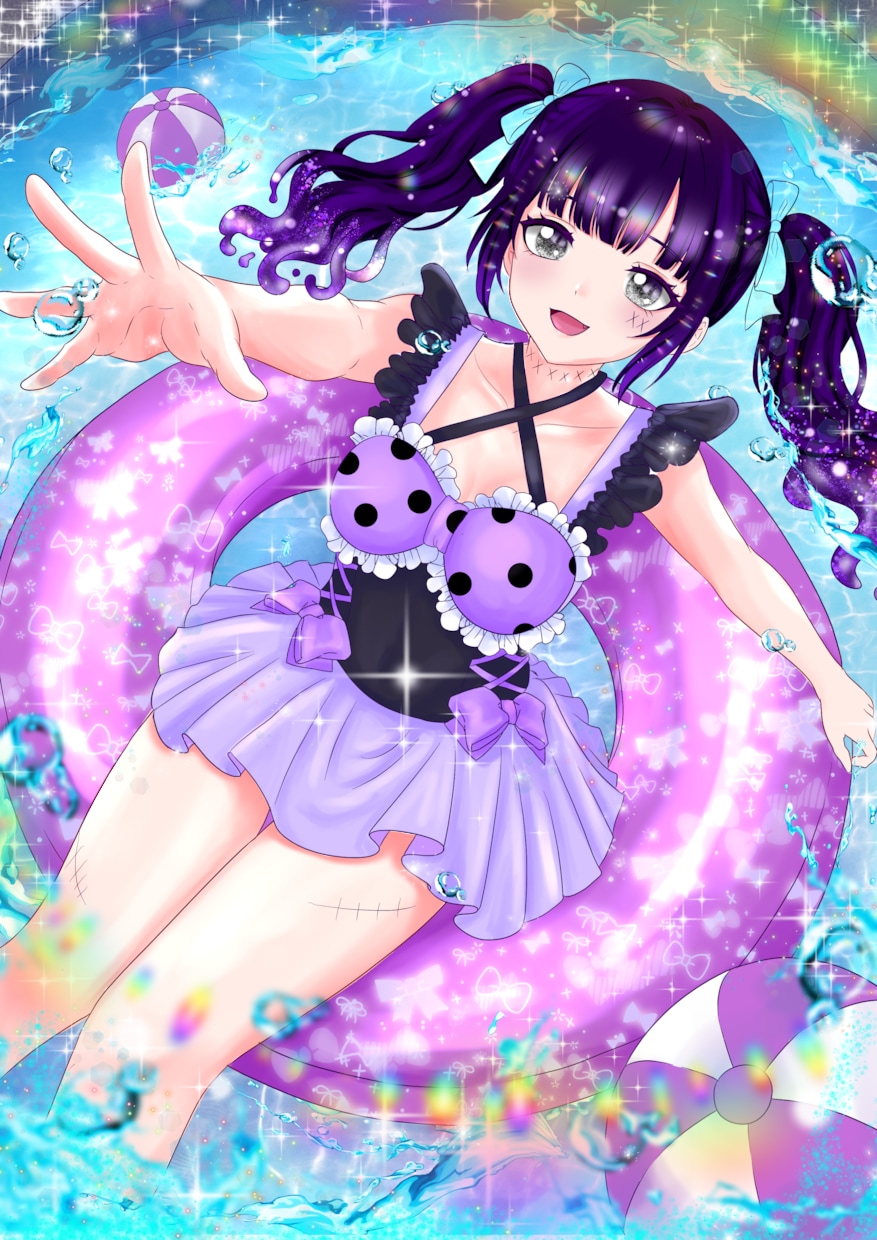 水着量産イラストを描きます 超短納期!8月までの期間限定水着イラスト☆ イメージ3