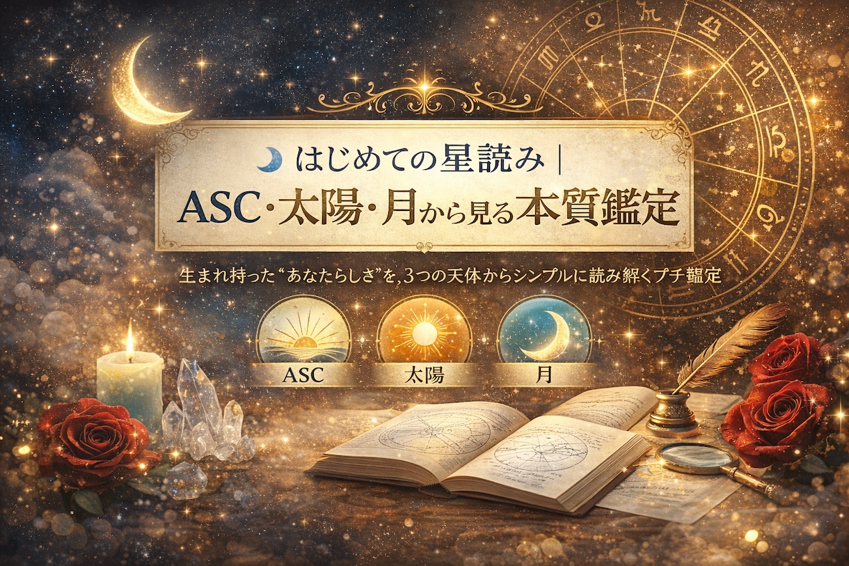 初めての星読みをします ASC・太陽・月から見る本質鑑定 イメージ1
