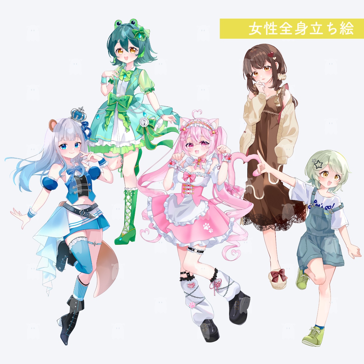最短納品▶透明感のある立ち絵イラスト制作します TRPGや配信、オリジナルゲームなどに！ イメージ5