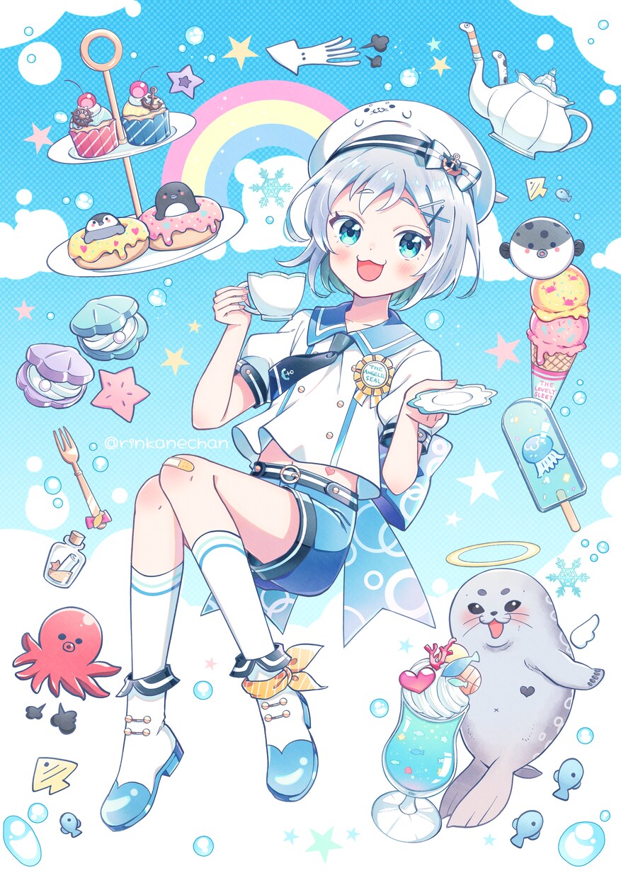 商用無料！！かわいいイラスト制作します 一枚絵、アイコン、サムネ、立ち絵、ミニキャラ等制作します イメージ7