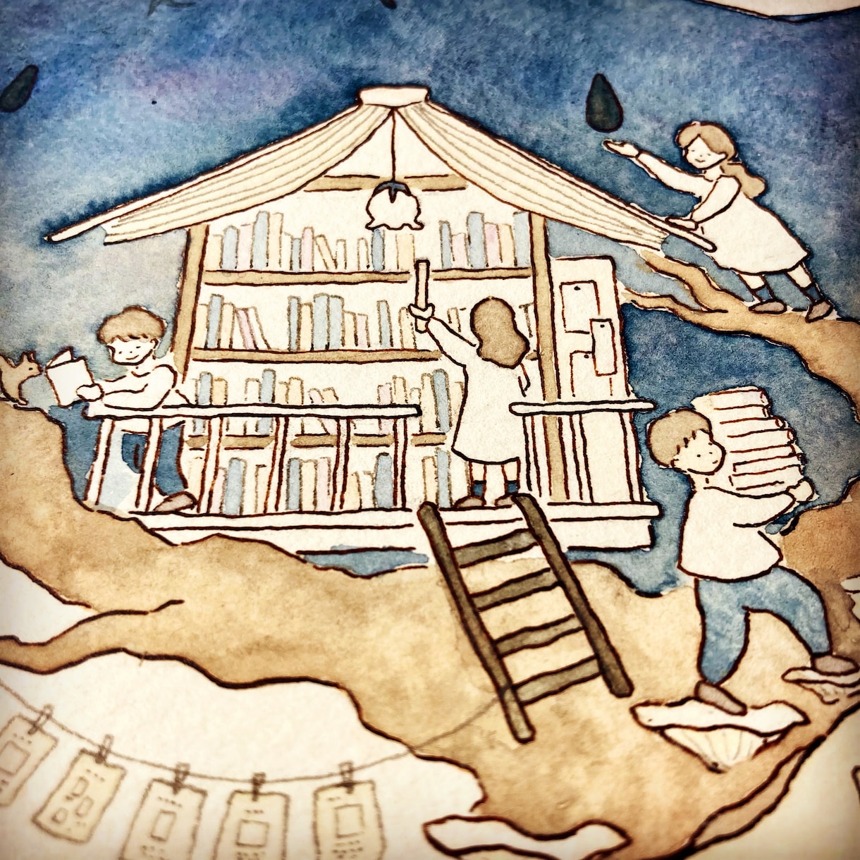 あなたの想いを表現する A4水彩画イラスト描きます HPやSNSで使える あたたかみのある水彩画イラスト イメージ4