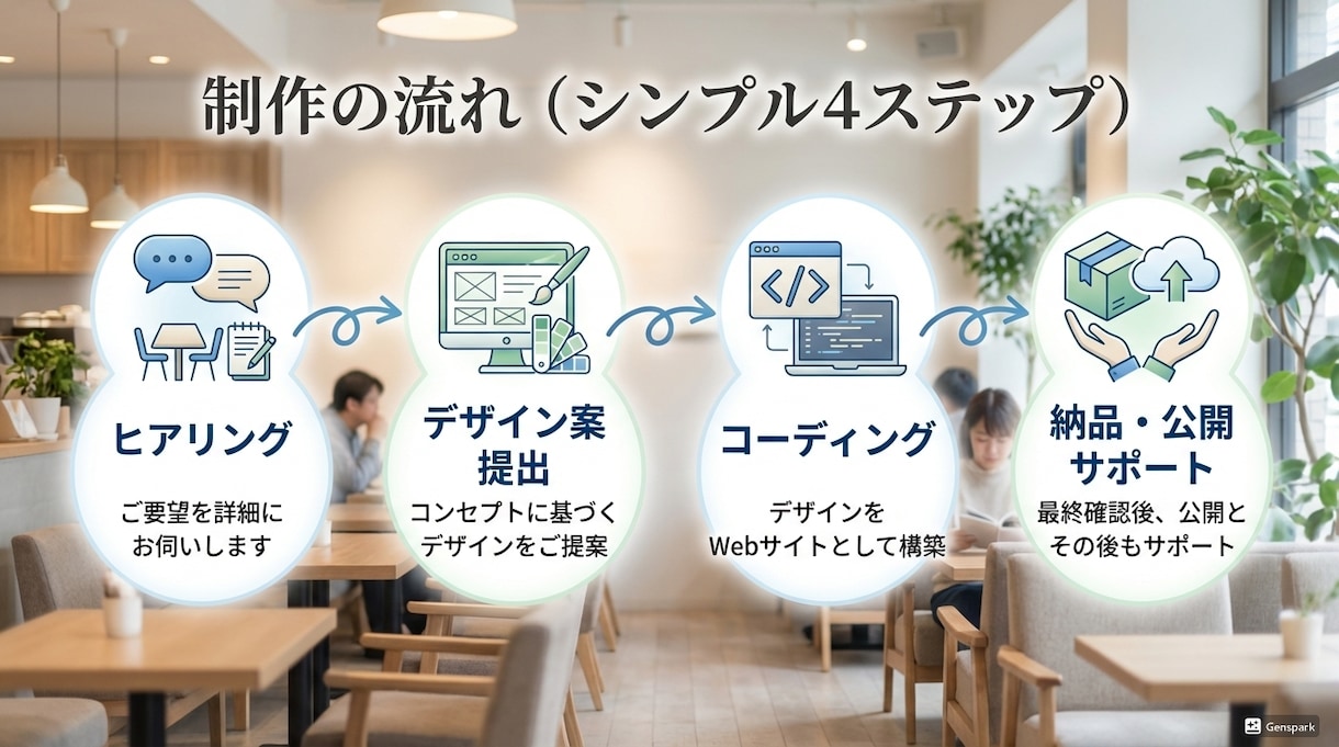 先着3名　デザイン〜構築まで！HP作ります 画像・文章がなくても大丈夫。あなたのビジネスの顔を作ります。 イメージ3