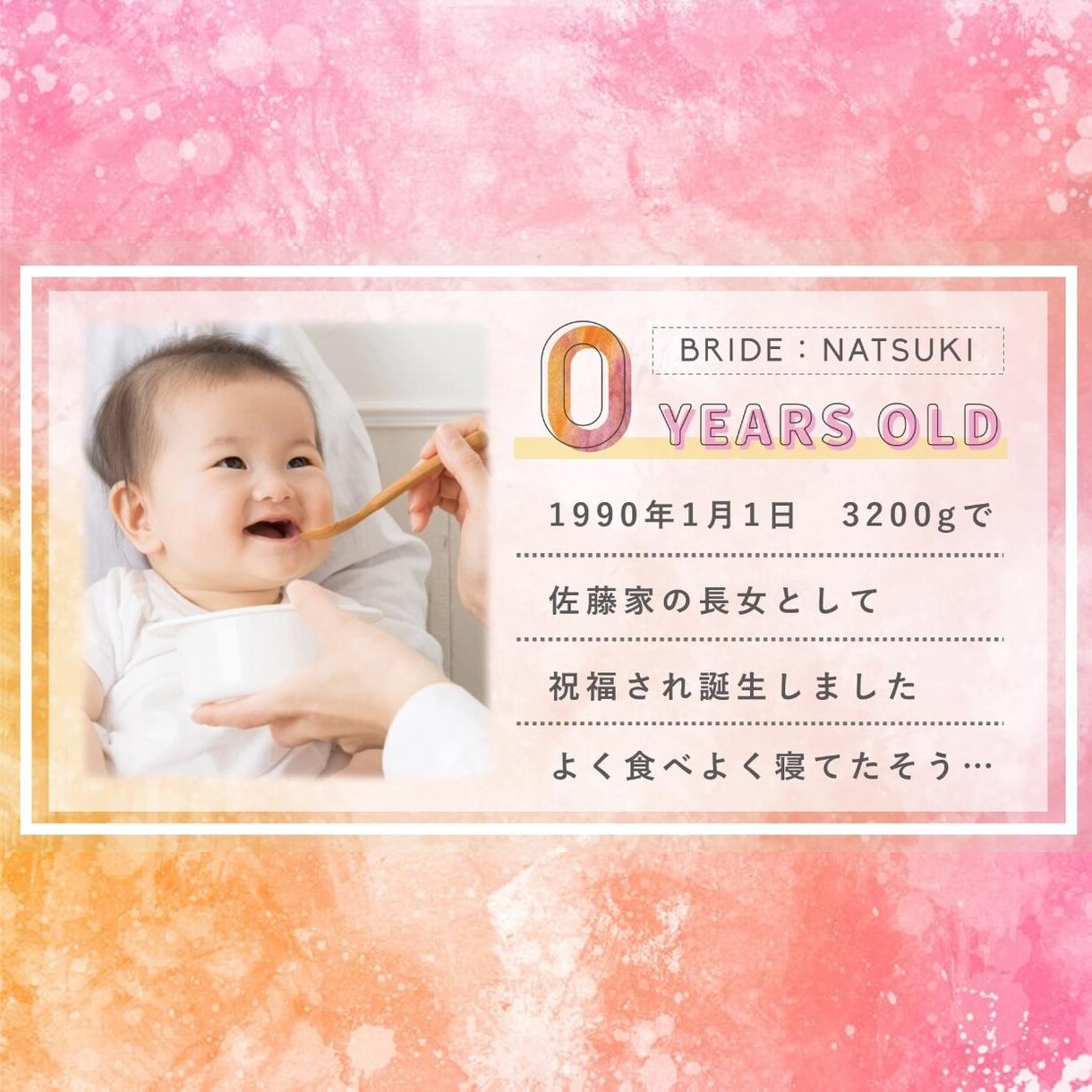 プロ品質★オシャレなプロフィールムービー作ります 【特別価格10月迄】結婚式に♪シンプルなウェディングムービー イメージ1