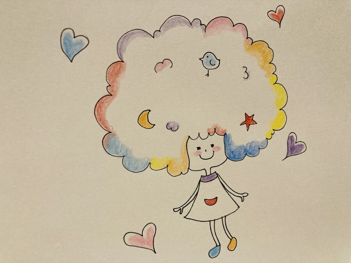 ほっこり可愛いキャラ描きます ペン&色鉛筆で丁寧に描きます。クスッと笑顔になるイラスト イメージ1