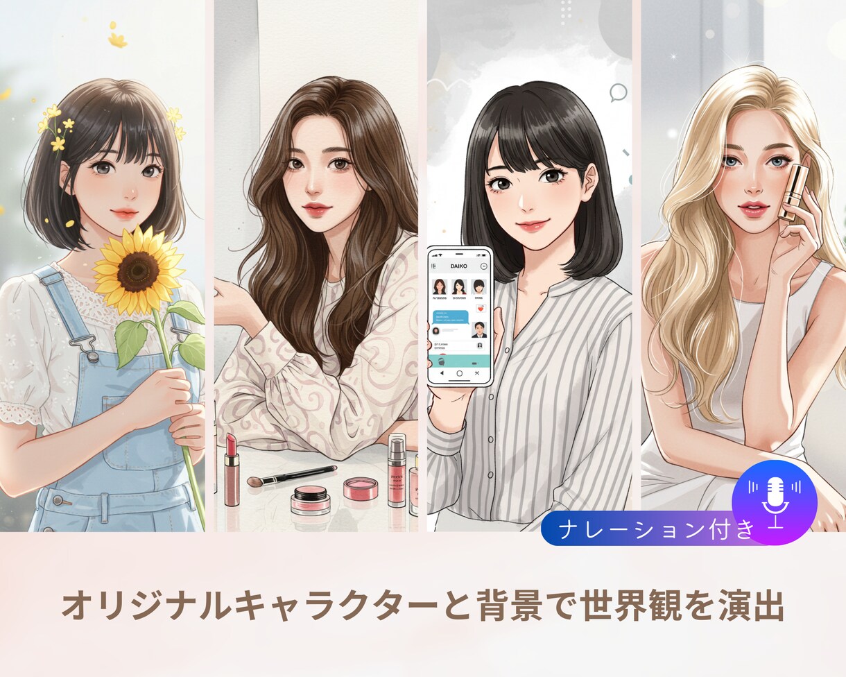 水彩アニメで心に残る「広告・PR動画」を制作します こだわった映像と音、キャラクター、BGM、ナレーションまで イメージ2
