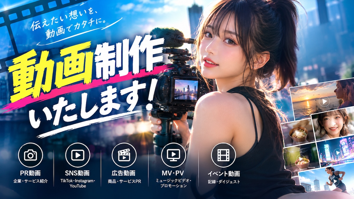 幅広い内容で動画をつくります ゲーム系・実写系問わず対応いたします イメージ1