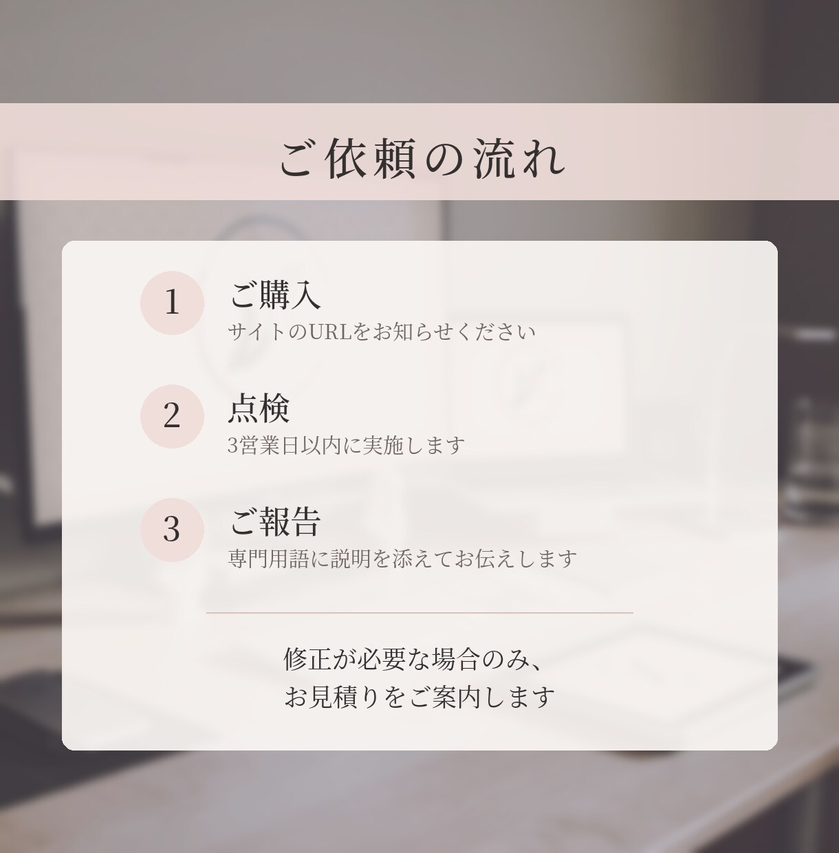WordPressの不具合・更新漏れを点検します 【先着10名モニター価格】ログイン不要・結果を丁寧に報告 イメージ3