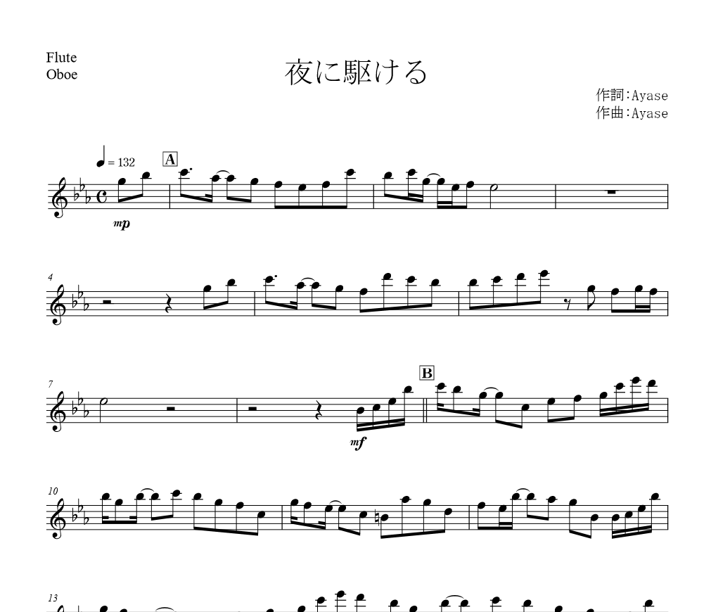 あなたの好きな曲を管楽器の楽譜に編曲します (例)あの曲をサックスで吹きたい！その楽譜つくります！ イメージ2