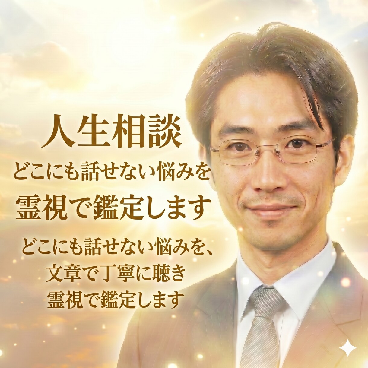 人生相談  どこにも話せない悩みを霊視で鑑定します どこにも話せない悩みを、文章で丁寧に聴き霊視で鑑定します イメージ1