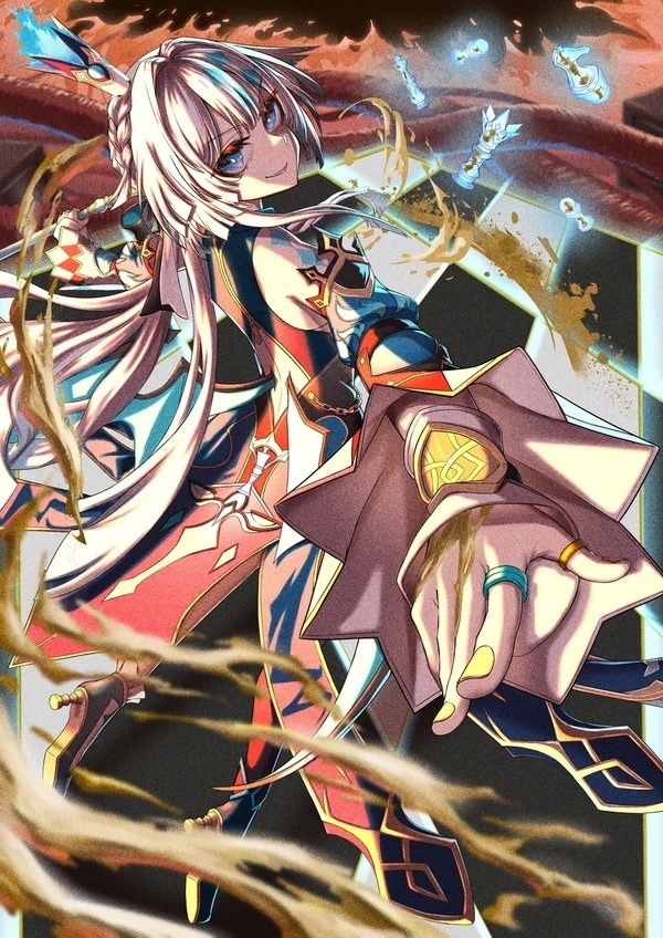実績作り中　光と躍動感でキャラを最高に輝かせます アイコン・サムネ・MV等　迫力のあるイラストをお求めの方に！ イメージ9