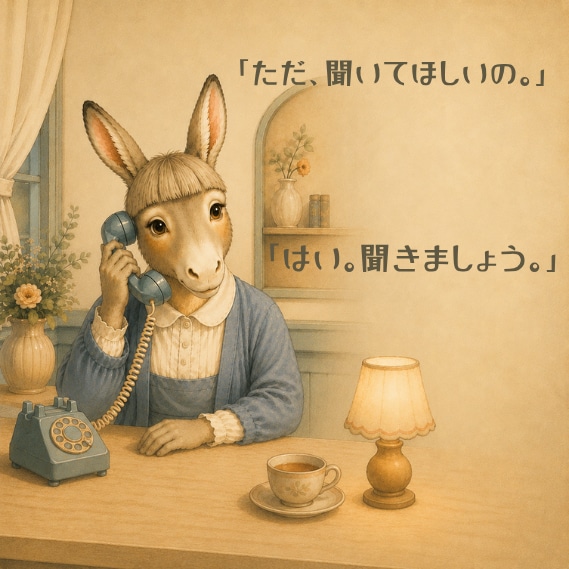 ただ聞いてほしい、そのお話をお聴きします 愚痴も雑談も、まとまらない気持ちも否定せず伺います イメージ1