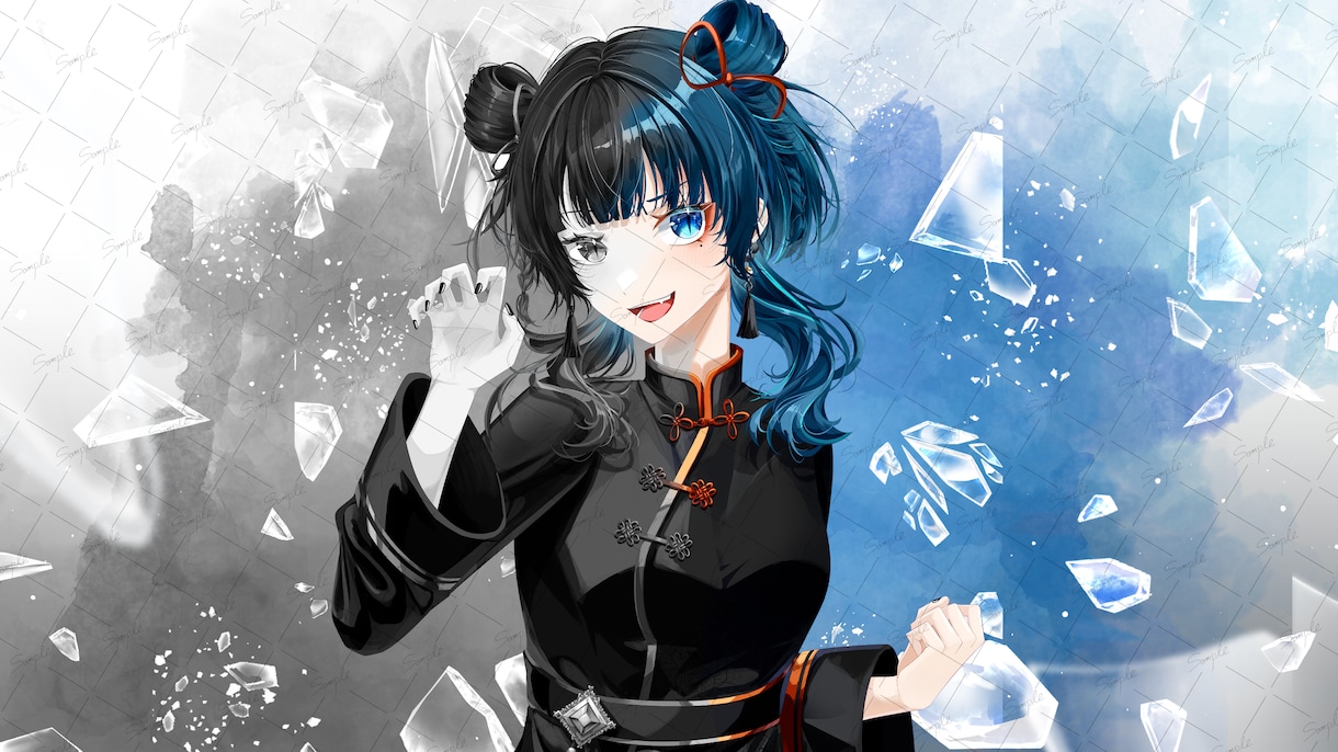 透明感のある等身イラストを描きます Vtuberや配信者など活動でオリジナルイラストが必要な方へ イメージ8