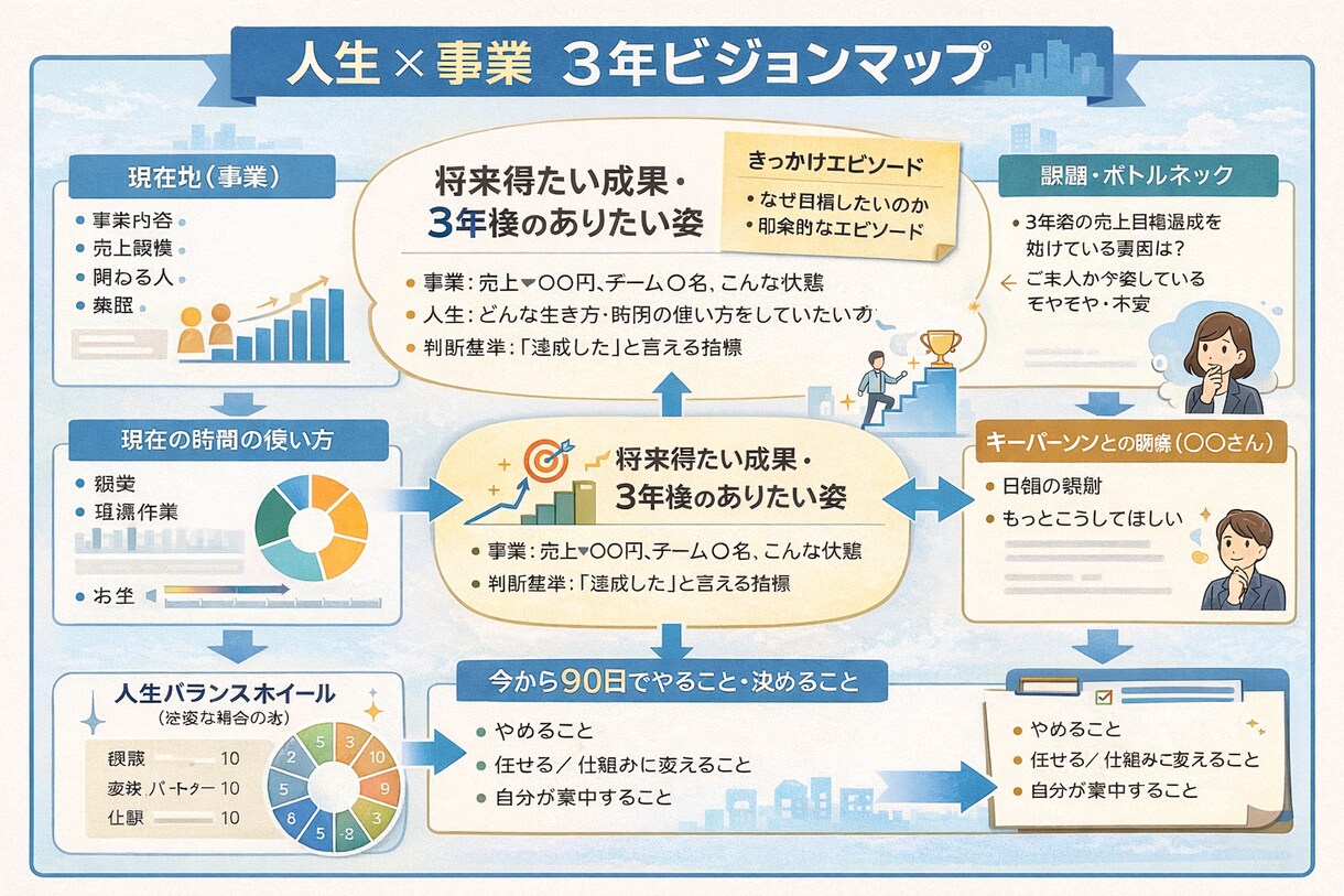 話すだけ！経営者の、頭の中の棚卸サポートします ベンチャー経営者と8年事業、人事をしたからこそ伴走できます イメージ2