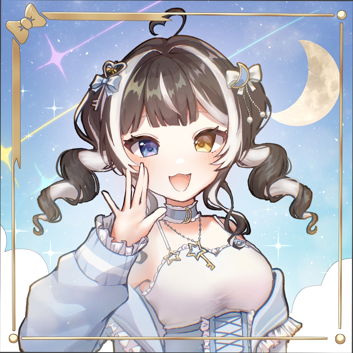 優しい光が彩る✧アイコン、一枚絵等制作いたします 【商用利用込み】サムネ おはV アイコン歌ってみたMV など イメージ4