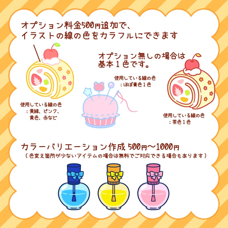 かわいい食べ物・雑貨のイラスト作成します グッズや、SNSアイコン、webやゲーム・動画素材などに！ イメージ3
