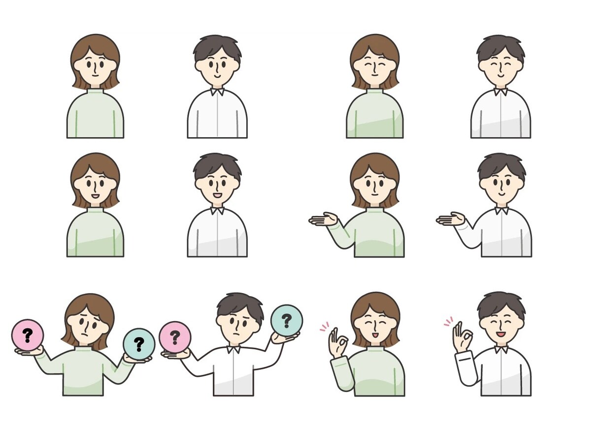 ビジネスにも！シンプルなカットイラスト描きます 商用利用◎資料に添えたり使い勝手の良いイラストです イメージ5