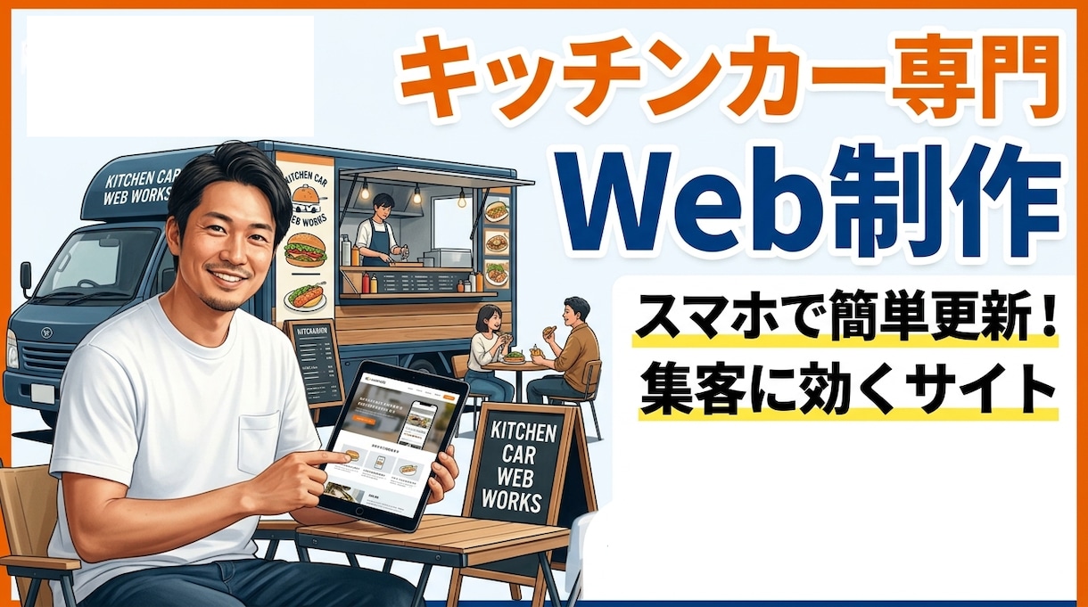 キッチンカー専用Webサイトを制作します 地図連動で集客を自動化！スマホで管理できるサイトを構築します イメージ1
