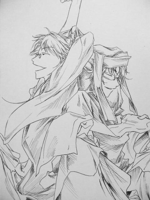 お試し値下げしました！動きのある線画描きます デジタルカラー練習にも！線画で漫画風に描かせて下さい イメージ2