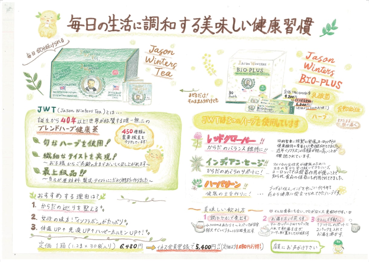 手書きイラスト入り広告デザイン作成します Illustrator、Photoshopを使い作成します。 イメージ1