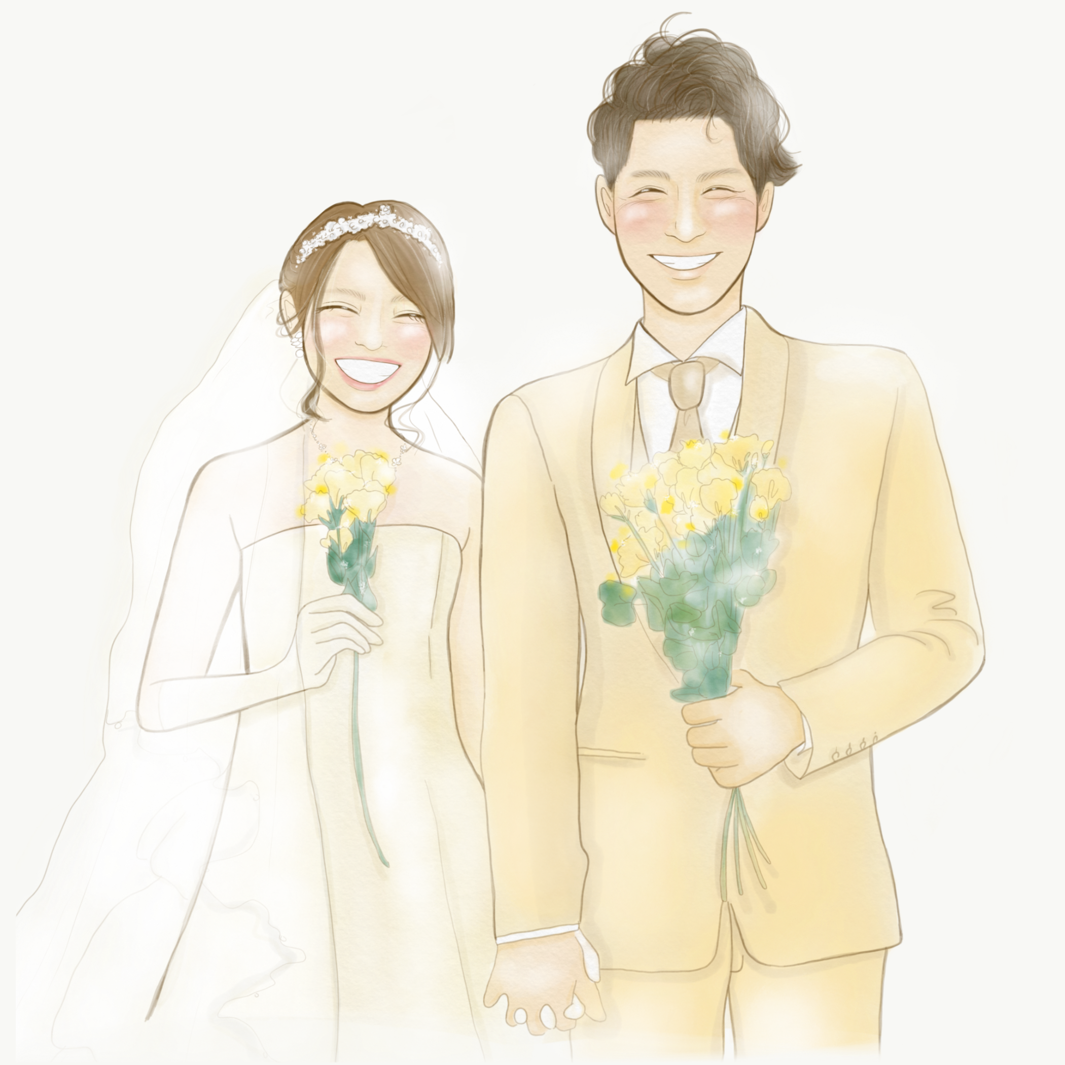 デジタルのウェルカムボード描きます 結婚式のオリジナル似顔絵をお探しの方！ イメージ3