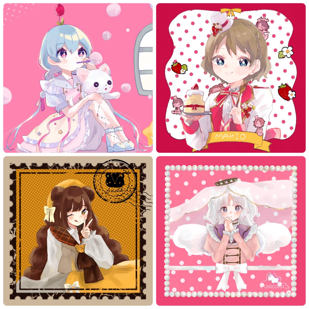 かわいいキャラクターイラスト描きます アイコン・デフォルメイラストお任せください！！ イメージ5