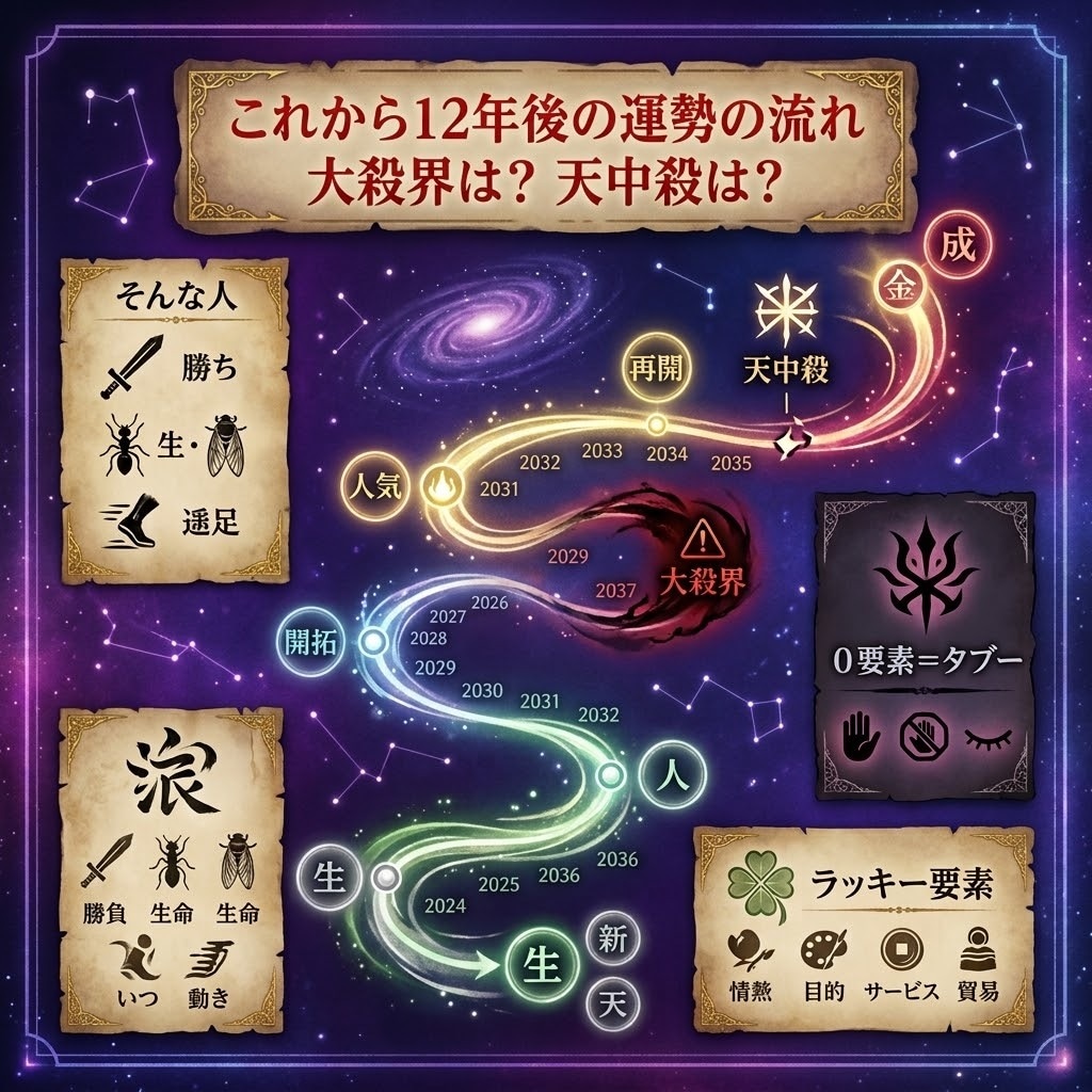 今後12年間の運勢リズム鑑定書つくります 西洋占星術と四柱推命使います。大殺界も解説します。 イメージ1