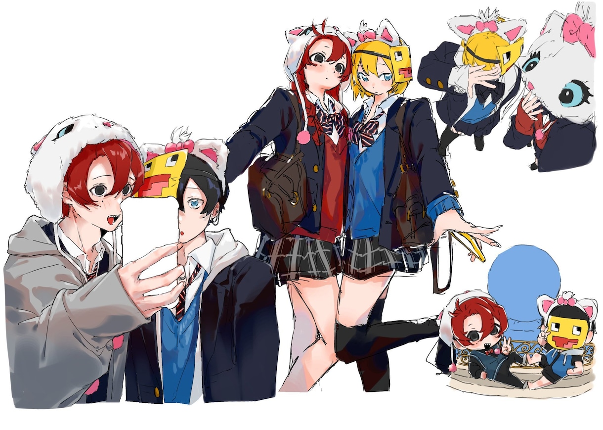 イラストを制作いたします 動画配信用のサムネイル･MV･グッズなどに！ イメージ10