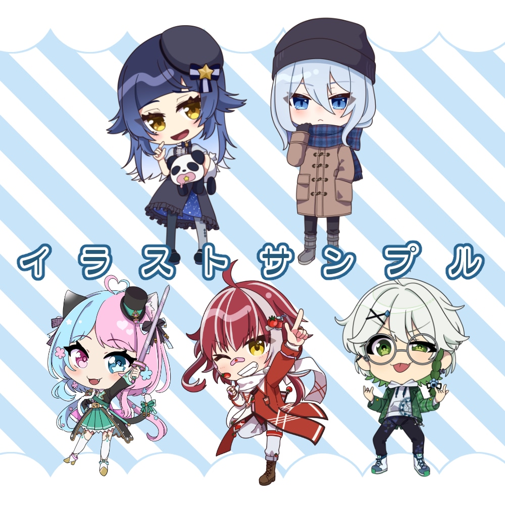 SD・デフォルメイラスト描きます あなたのオリジナルキャラクターのSDイラスト描きます！ イメージ4