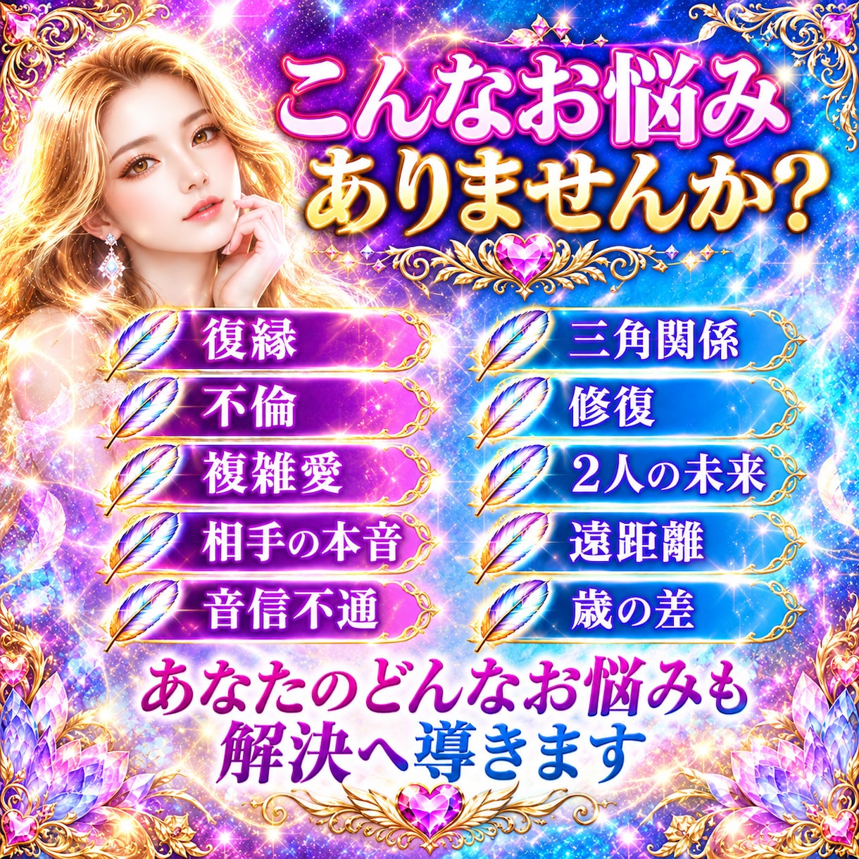 霊視透視✨✨✨好きな人の気持ち❤️総合的にも視ます 女性限定♀霊視透視で恋愛総合的に深く視ます✨✨✨ イメージ4