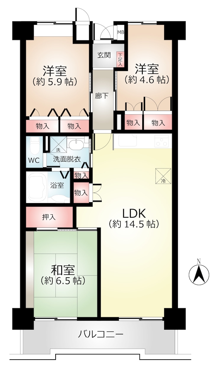 間取り図・区画図を広告用にデータ化トレースします イラレでトレース「見やすい」「分かりやすい」広告用間取り図 イメージ3