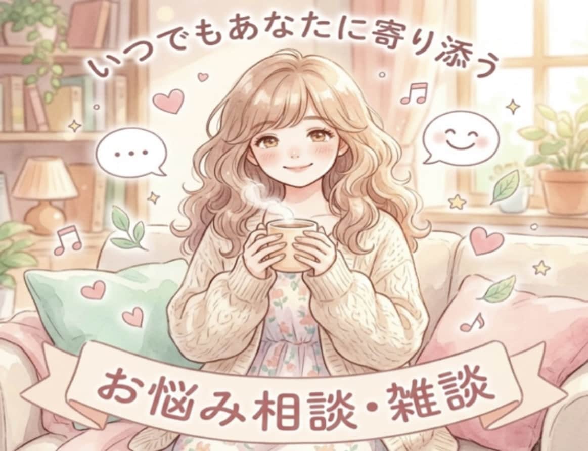 LINE感覚でトーク｜お話し聞きます 24時間チャットでゆっくりお話できます。 イメージ1