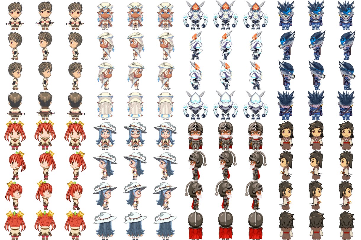 ゲーム特化！　顔アイコン・キャラシートを作成します ツクールシリーズやウディタにオリジナルキャラで動かしたい方へ イメージ5