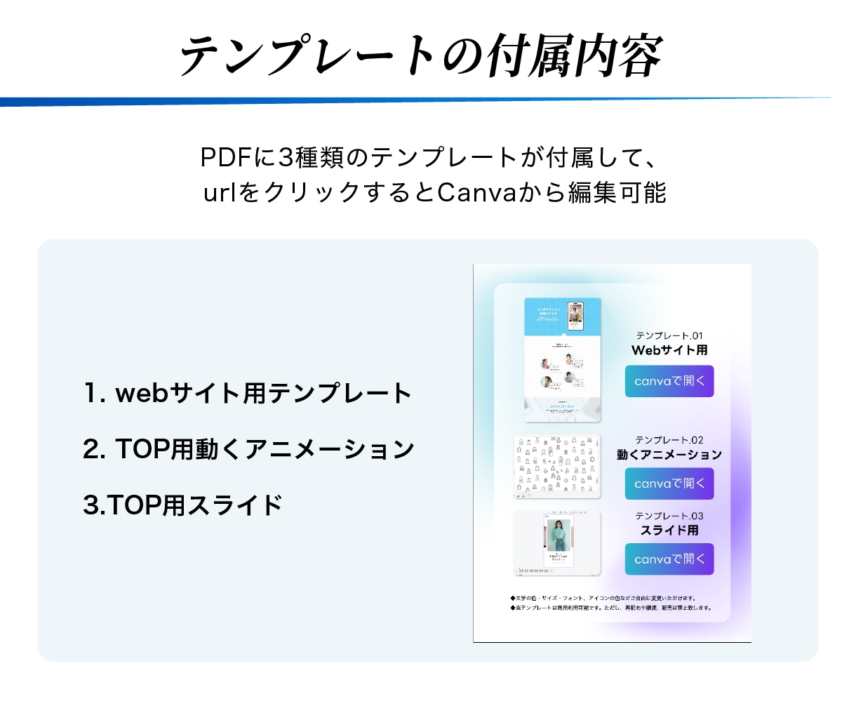 Canvaのwebサイトテンプレートを販売します レスポンシブ対応・自由に編集可能(サービス紹介ver) イメージ3