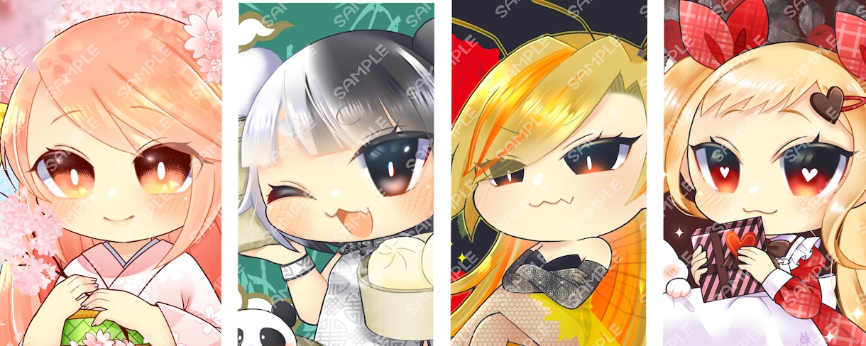 SNSアイコンのイラストを描きます 可愛いイラストをアイコンに使いませんか？ イメージ2