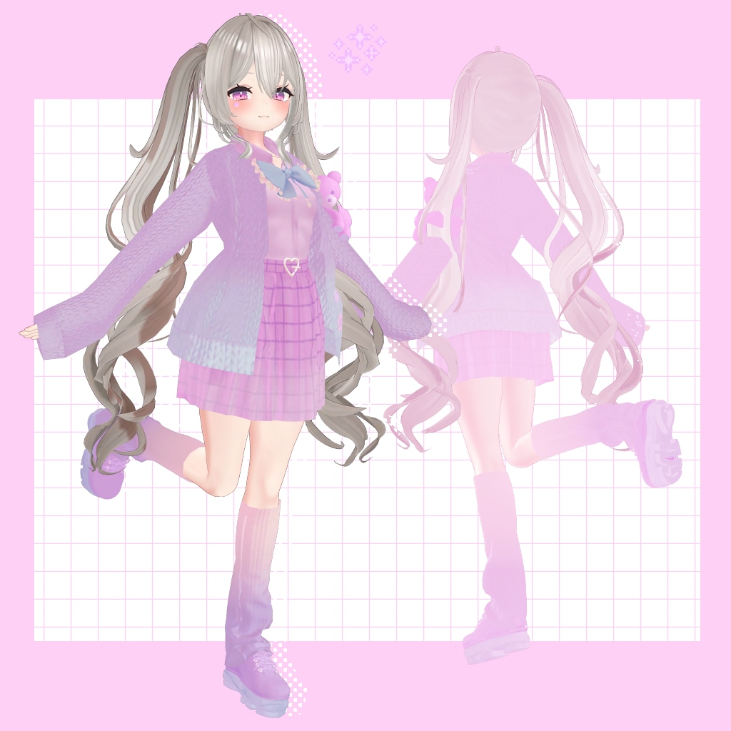 ワンオフお洋服承ります VRC想定のPhysbone,cloth対応のお洋服作ります イメージ5