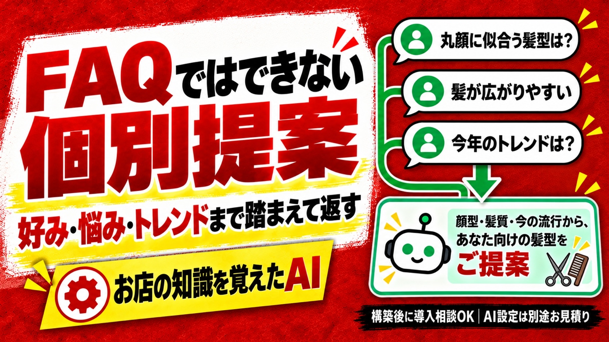 画像制作込みで公式LINEを基本構築します 画像制作・初期設定込み｜柔軟なAI自動返信も導入相談可能 イメージ5