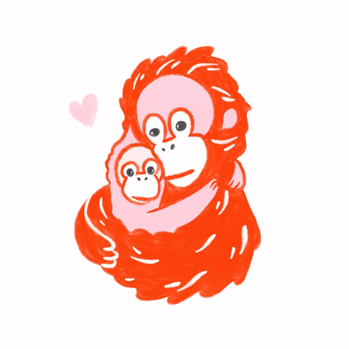 海外絵本のような動物親子のイラスト作成します 動物好きの心をくすぐる愛らしい＆おしゃれなイラスト イメージ1